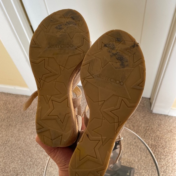 Jimmy Choo Wedge Sandals US Size 4 - Picture 7 of 7